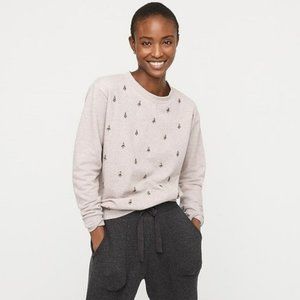 J.Crew NWT Rhinestone Terry Sweatshirt S